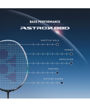 Yonex Astrox 88 D Game (Silver/Black) Pre-Strung 2024 la livraison gratuite