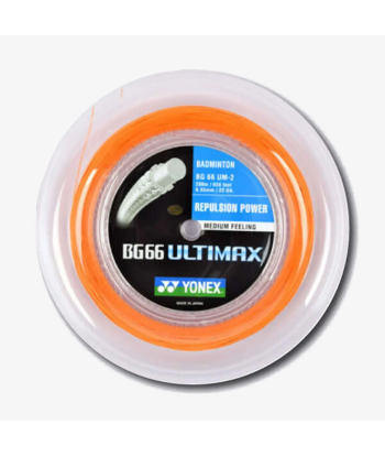 Yonex BG 66 Ultimax 200m Badminton String (Orange) la colonne vertébrale