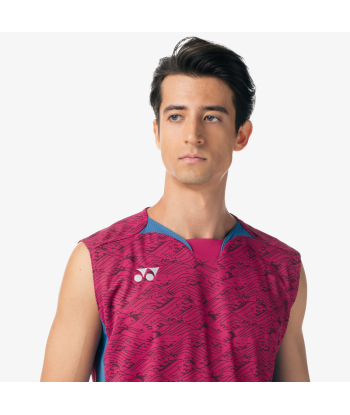 Yonex Men's Very Cool Dry Sleeveless Tournament Shirts 10614 (Grape) de votre