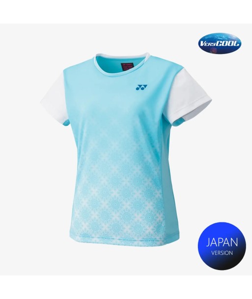 Yonex Women's Crew Neck Tournament Shirts 20738 (Aqua Blue) du meilleur 