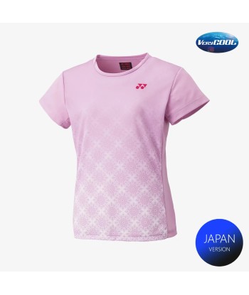 Yonex Women's Crew Neck Tournament Shirts 20738 (Mist Pink) Découvrez la collection