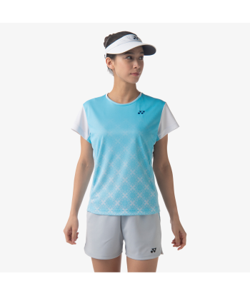 Yonex Women's Crew Neck Tournament Shirts 20738 (Aqua Blue) du meilleur 