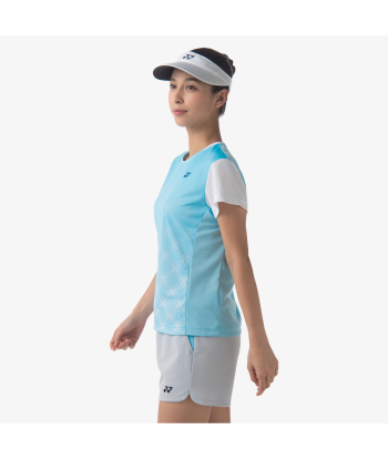 Yonex Women's Crew Neck Tournament Shirts 20738 (Aqua Blue) du meilleur 