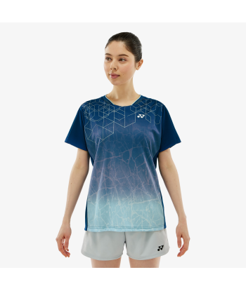 Yonex Women's Crew Neck Tournament Shirts 20814 (Dark Navy) livraison et retour toujours gratuits