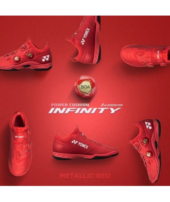 Yonex Power Cushion Infinity Metallic Red Men's Shoe JUSQU'A -70%! 