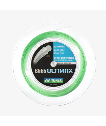 Yonex BG 66 Ultimax 200m Badminton String (Pastel Green) plus qu'un jeu 