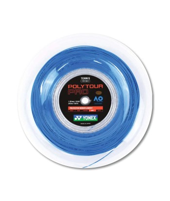 Yonex Polytour Pro 130 / 16 200m Tennis String Reel (Blue) du meilleur 