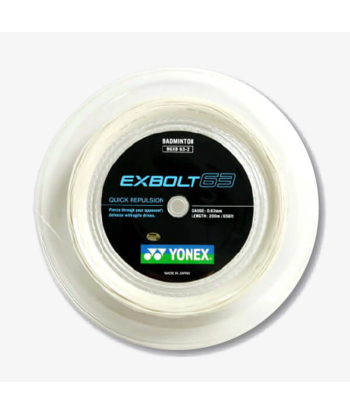 Yonex Exbolt 63 200m Badminton String (White) l'évolution des habitudes 