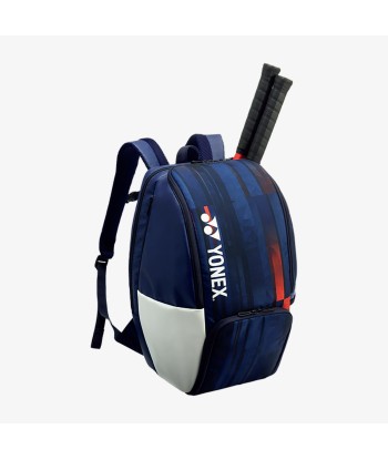 Yonex BAG12PALDWNR (White / Navy / Red) Pro Badminton Tennis Racket Backpack offre 