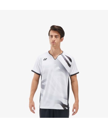 Yonex Men's Crew Neck Tournament Shirt 10566W (White) acheter