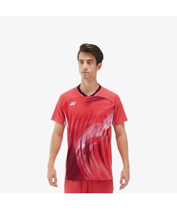 Yonex Men's Crew Neck Tournament Shirt 10568PR (Pearl Red) france