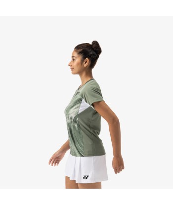 Yonex Women's Crew Neck Tournament Shirt 20769LOL (Light Olive) français