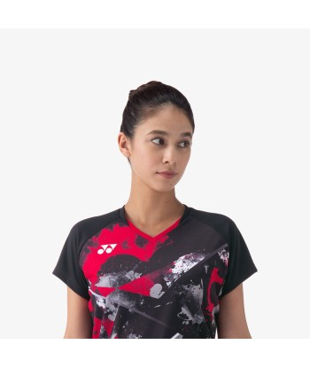 Yonex Women's Crew Neck Tournament Shirt 20771BK (Black) une grave pollution 