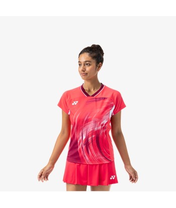 Yonex Women's Crew Neck Tournament Shirt 20769PR (Pearl Red) sur le site 