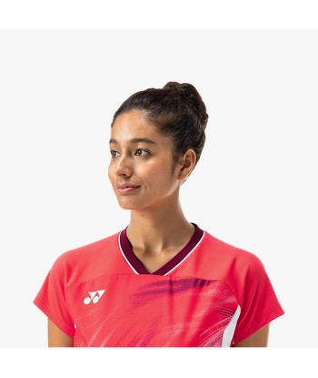 Yonex Women's Crew Neck Tournament Shirt 20769PR (Pearl Red) sur le site 