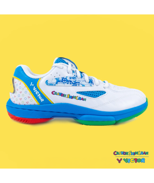 Victor x Crayon Shin Chan Junior Badminton Shoes A39JRCS AF (White /Blue) store