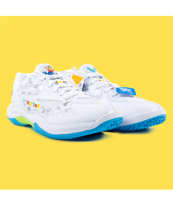 Victor x Crayon Shin Chan Court Shoes A39CS A (Bright White) de technologie