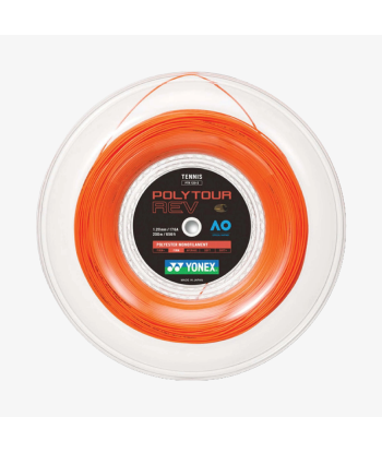 Yonex Polytour Rev 120 / 17 200m Tennis String Reel (Bright Orange) de France