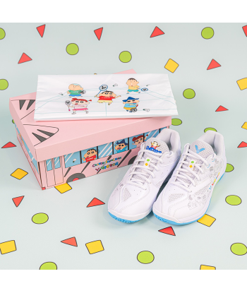 Victor x Crayon Shin Chan Court Shoes A39CS A (Bright White) de technologie