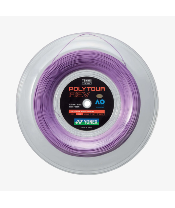 Yonex Polytour Rev 125 / 16L 200m Tennis String Reel (Purple) pour bénéficier 