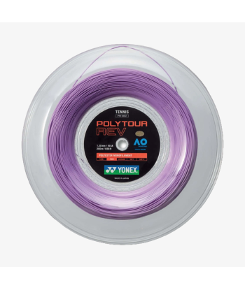 Yonex Polytour Rev 130 / 16 200m Tennis String Reel (Purple) le des métaux précieux