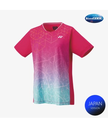 Yonex Women's Crew Neck Tournament Shirts 20814 (Bright Pink) Dans la société mordern