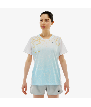 Yonex Women's Crew Neck Tournament Shirts 20814 (White) 2 - 3 jours ouvrés.