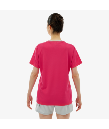 Yonex Women's Crew Neck Tournament Shirts 20814 (Bright Pink) Dans la société mordern