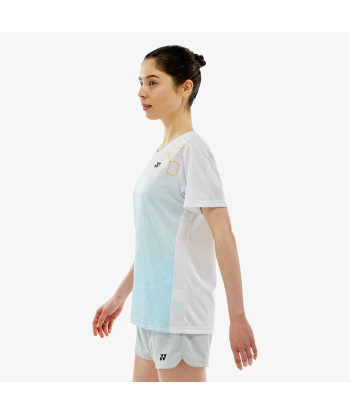 Yonex Women's Crew Neck Tournament Shirts 20814 (White) 2 - 3 jours ouvrés.