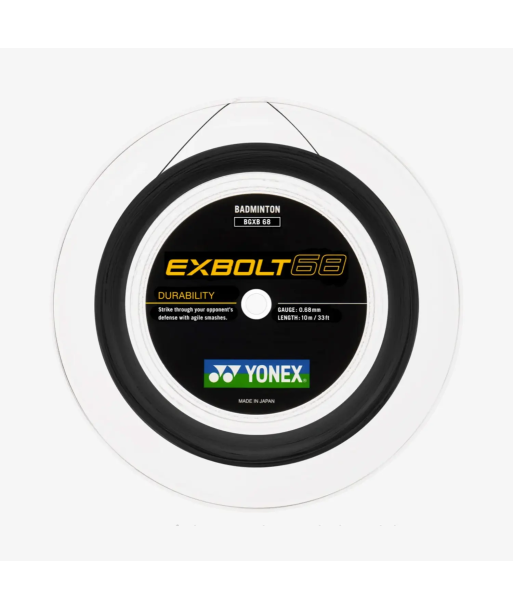 Yonex Exbolt 68 200m Badminton String (Black) s'inspire de l'anatomie humaine