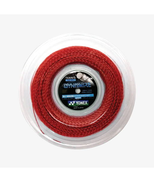 Yonex Dynawire 130 / 16 200m Tennis String Reel (Red) à prix réduit toute l'année