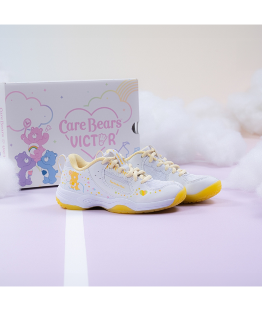 Victor x Care Bears Junior Court Shoes A-CBCJR AE (White/Bright Yellow) le concept de la Pate a emporter 