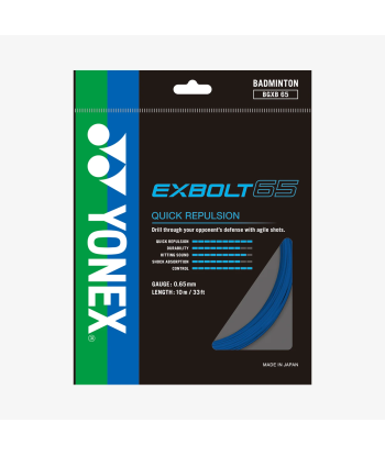 Yonex Exbolt 65 200m Badminton String (Blue) les muscles