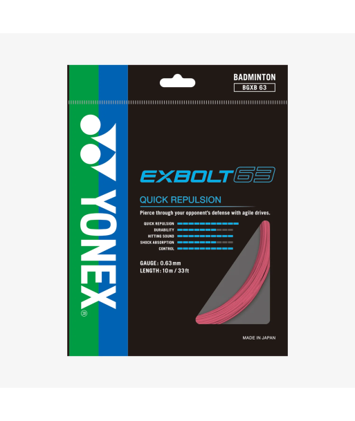 Yonex Exbolt 63 200m Badminton String (Light Pink) Jusqu'à 80% De Réduction