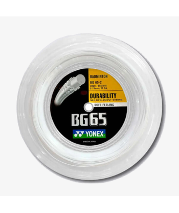 Yonex BG 65 200m Badminton String (White) Découvrez la collection