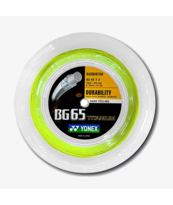 Yonex BG 65 Ti 200m Badminton String (Lemon Yellow) livraison gratuite