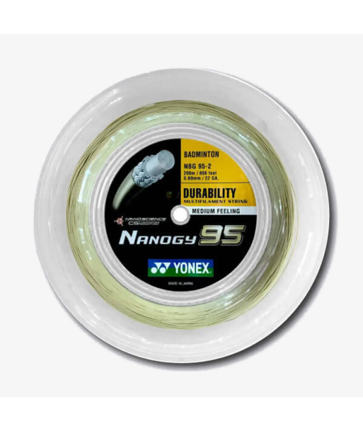 Yonex Nanogy 95 200m Badminton String (Cosmic Gold) Toutes les collections ici