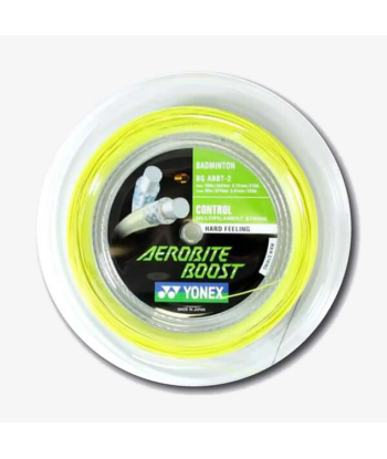 Yonex Aerobite Boost 200m Badminton String (Gray/Yellow) pas cher