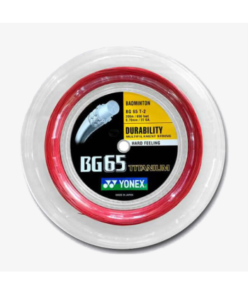 Yonex BG 65 Ti 200m Badminton String (Red) Vous souhaitez 