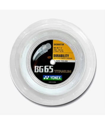 Yonex BG 65 Ti 200m Badminton String (White) online