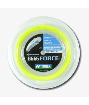 Yonex BG 66 Force 200m Badminton String (Yellow) livraison et retour toujours gratuits