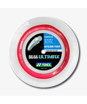 Yonex BG 66 Ultimax 200m Badminton String (Red) JUSQU'A -70%! 