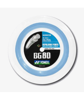 Yonex BG 80 200m Badminton String (Sky Blue) en ligne des produits 