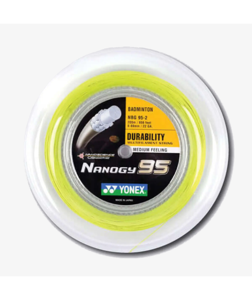 Yonex Nanogy 95 200m Badminton String (Flash Yellow) pour bénéficier 