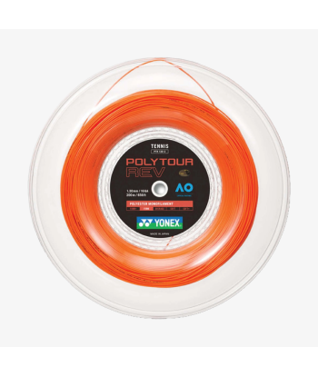 Yonex Polytour Rev 130 / 16 200m Tennis String Reel (Bright Orange) en ligne des produits 