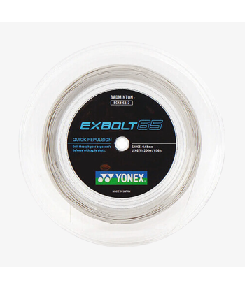 Yonex Exbolt 65 200m Badminton String (White) france