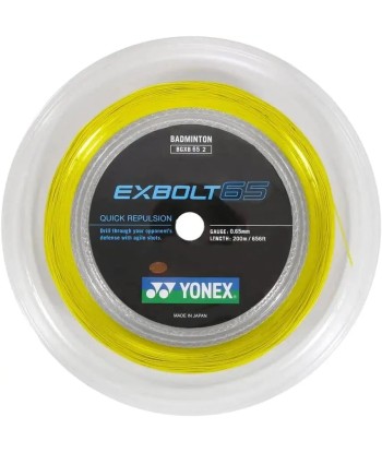 Yonex Exbolt 65 200m Badminton String (Yellow) de France