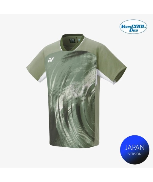 Yonex Men's Crew Neck Tournament Shirt 10568LOL (Light Olive) de technologie