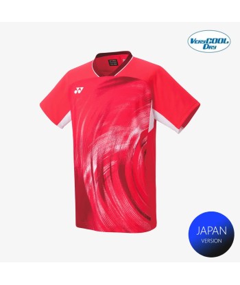 Yonex Men's Crew Neck Tournament Shirt 10568PR (Pearl Red) ou a consommer sur place