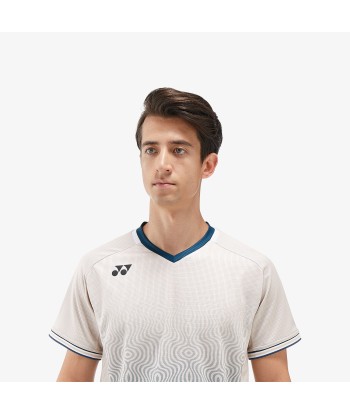 Yonex Men's Crew Neck Tournament Shirt 10567OM (Oatmeal) soldes